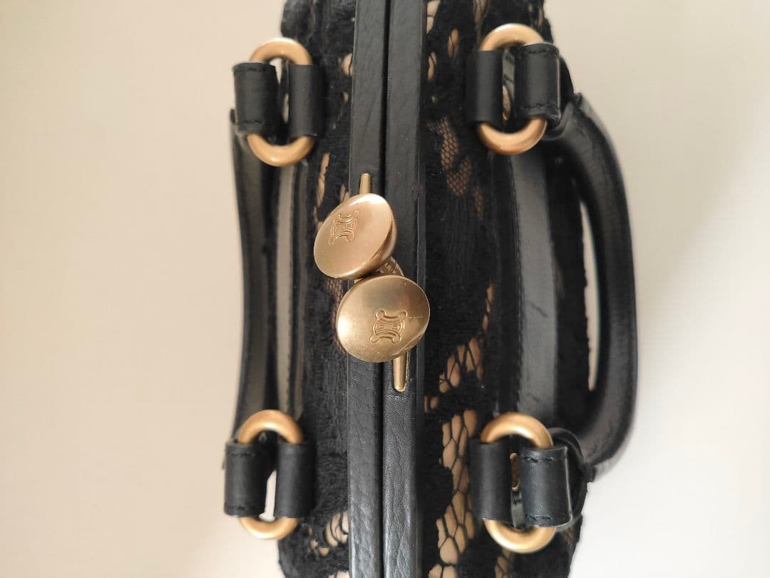 【特価！レア⠀】セリーヌトリオンフがま口手提げバッグ