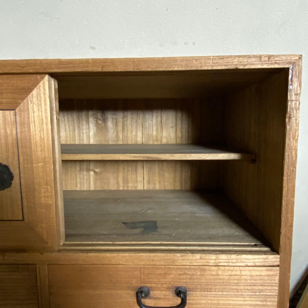 長期自宅保管品 総桐箪笥 小型桐タンス 桐箪笥 茶箪笥 古家具 昭和レトロ 収納