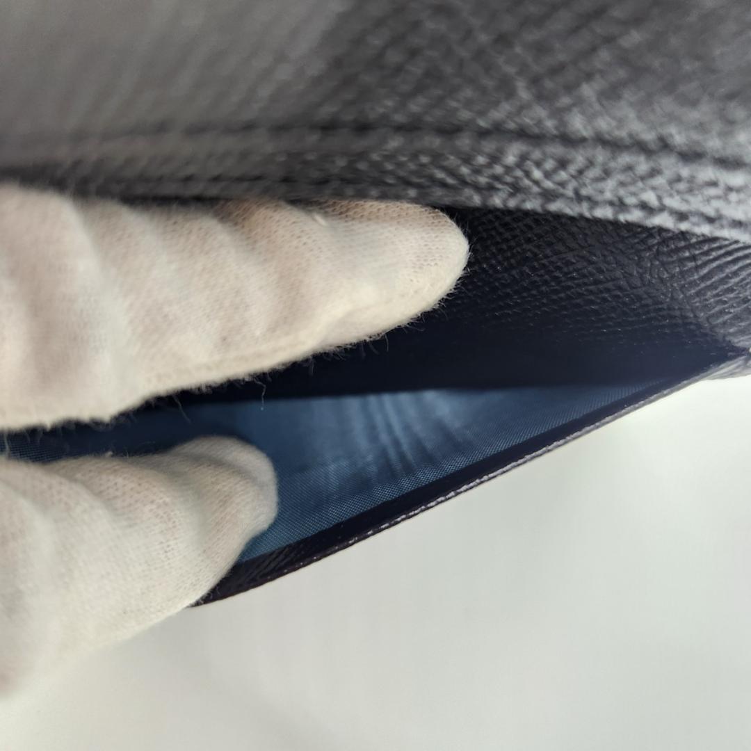 極美品 BVLGARI ブルガリ レザー カードケース 名刺入れ ブラックレザー