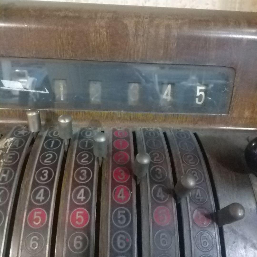 木製レジスター 国松 アンティーク 昭和30年代