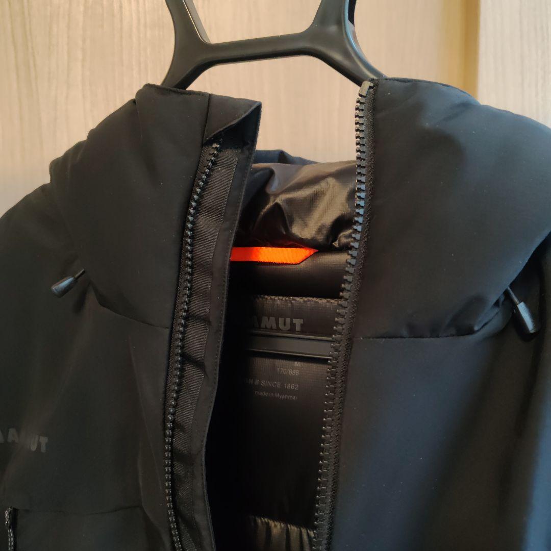 MAMMUT クレーター サーモフーテッド ジャケット Sサイズ BLACK