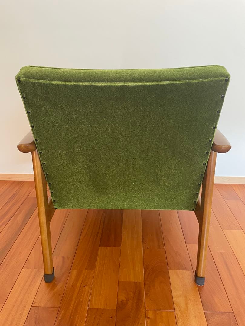 カリモク60 Kチェア 1シーター　モケットグリーン