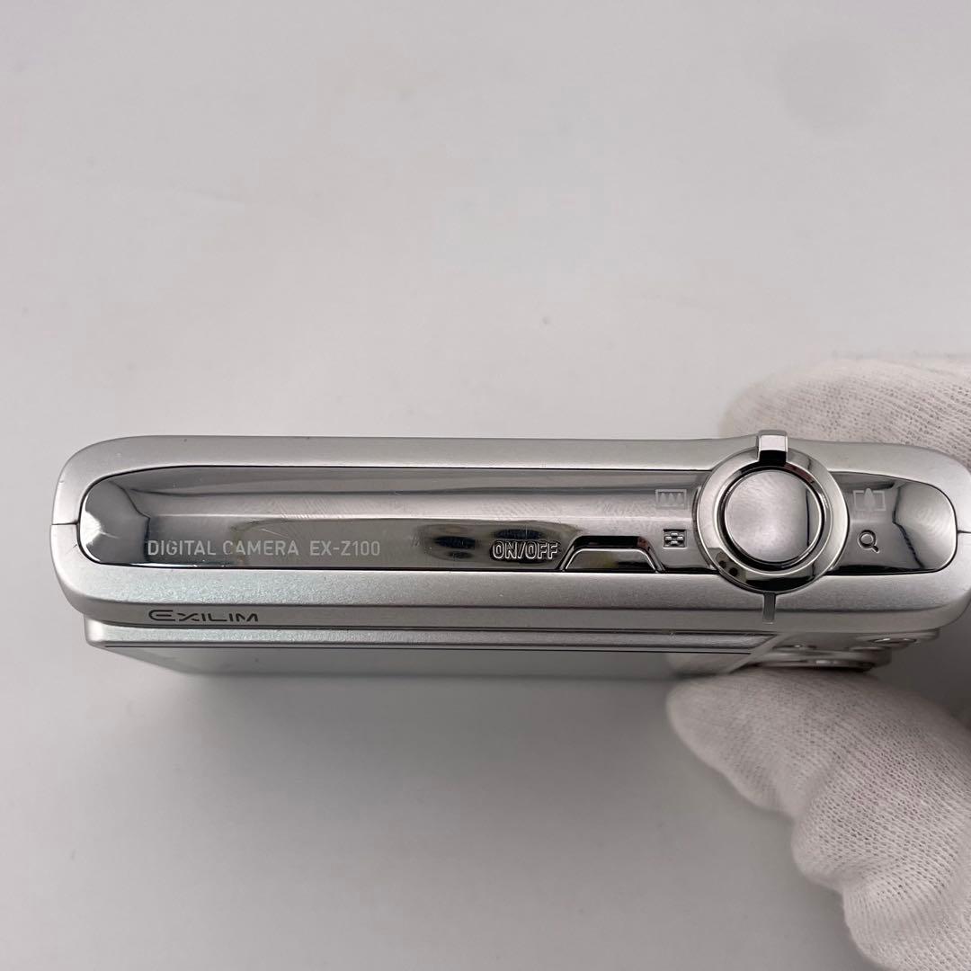 実写美⭕️外観美【動作確認済】CASIO EXILIM EX-Z100 シルバー