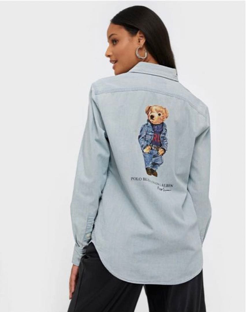 n*r様 激レア❗️ラルフローレン♡ ビッグポロベアシャツ　バックプリント　ウォ