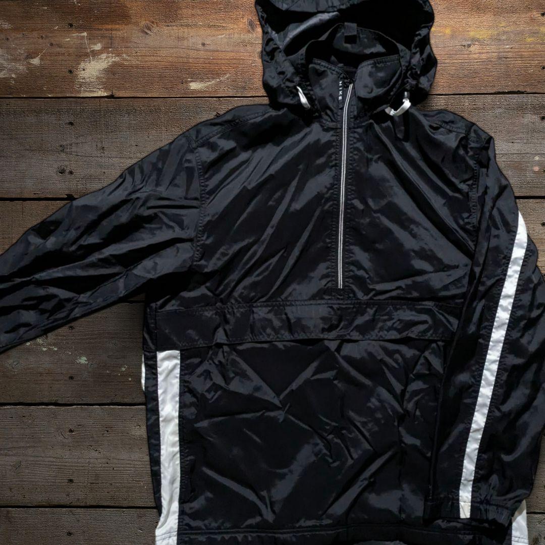 90s　OLD NIKE　ビンテージ　アノラックパーカー　セットアップ　上下　黒