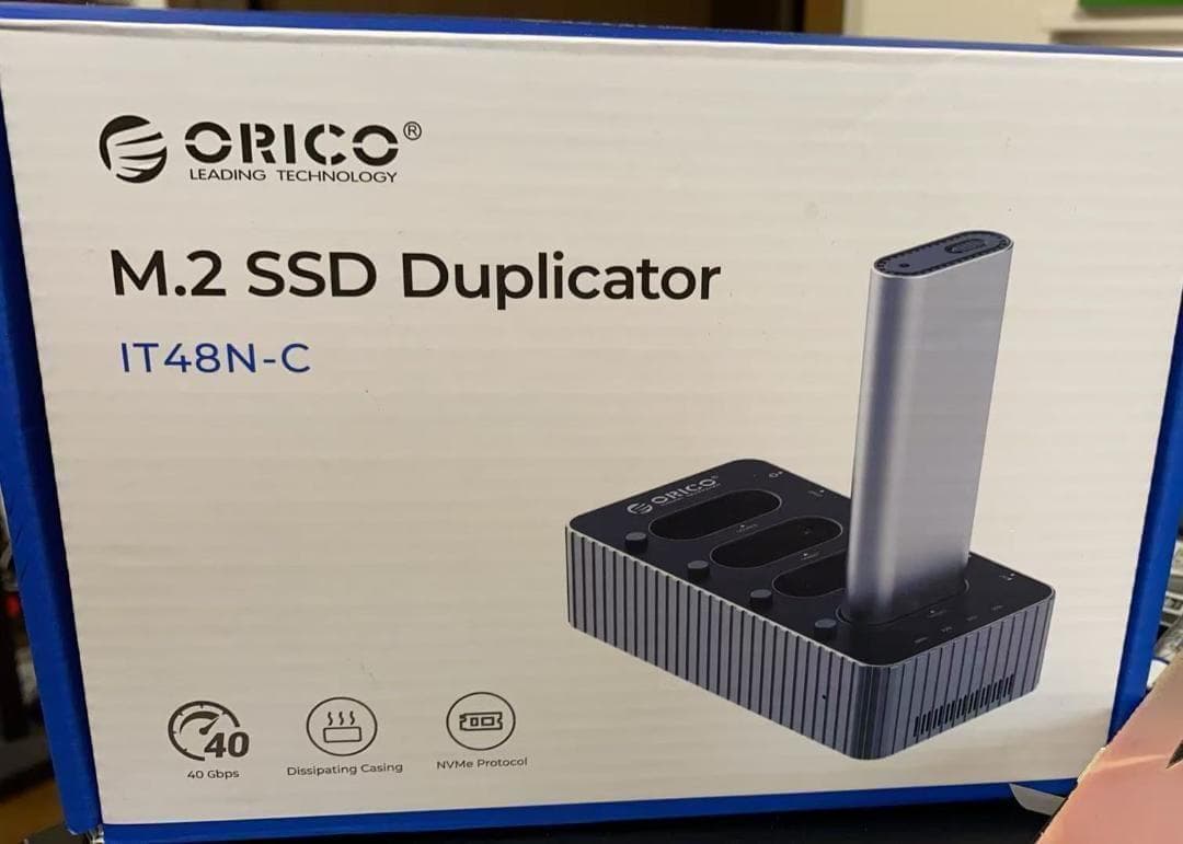 ORICO SSD クローン スタンド 40Gbps高速データ転送 M.2SSD