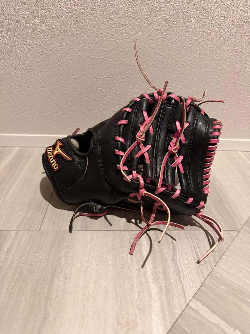ミズノ ビクトリーステージ 硬式 ファーストミット 全紐交換済 即使用OK