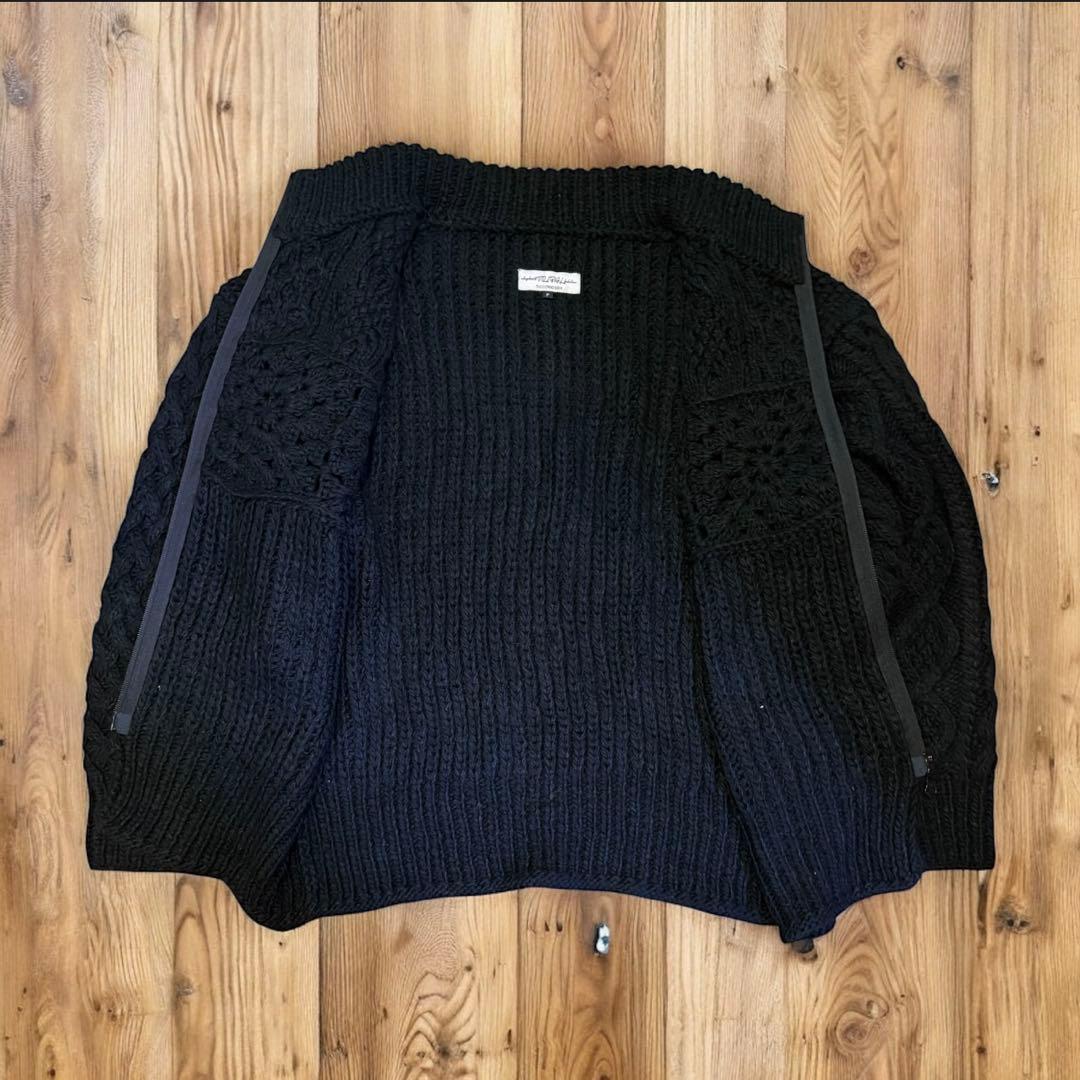 新品　エレファントトライバルファブリックス　Chaos Aran Knit 黒