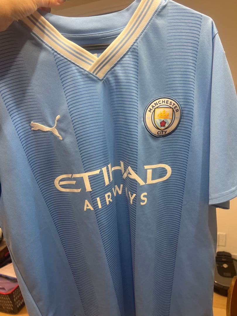 正規店KAMO購入 Puma マンチェスター シティ ユニフォーム3点セット