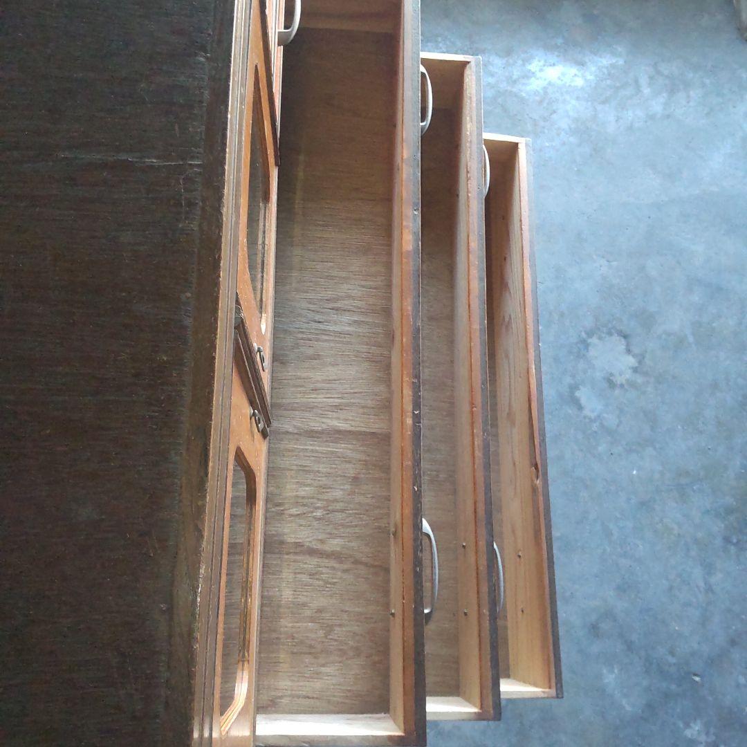 昭和レトロ　小物入れ付きタンス　箪笥　 奥行42cm幅89cm高さ120cm