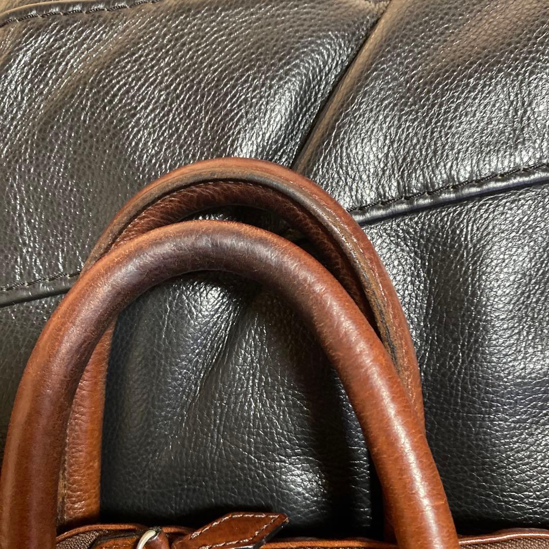 【値下げ】万双シモーネＢＯＸダブル天ファスナー　ダークブラウン