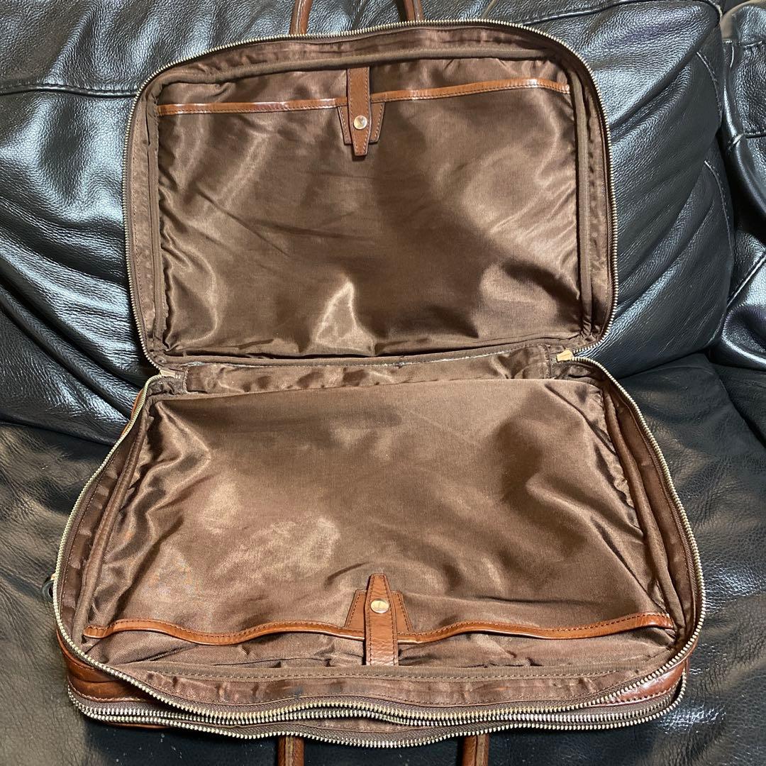 【値下げ】万双シモーネＢＯＸダブル天ファスナー　ダークブラウン