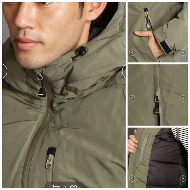 【美品】NANGA☆別注フード付きダウンジャケット