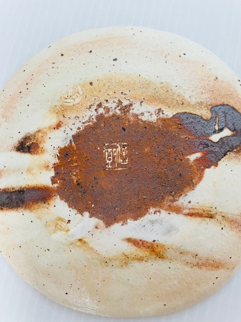 未使用品信楽焼古谷製陶所　古谷浩一作粉引皿まとめて5点