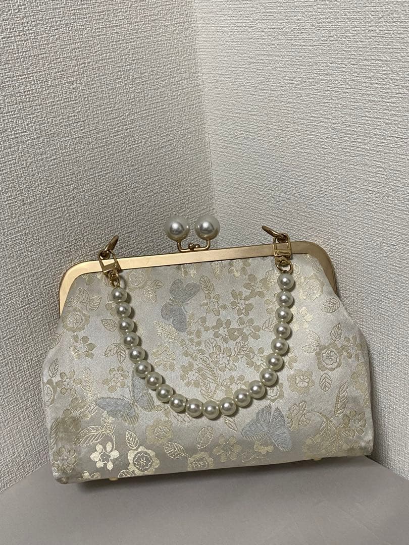 蝶柄 レース着物 ピンク 和洋ミックス 小紋 バッグおまけ付き