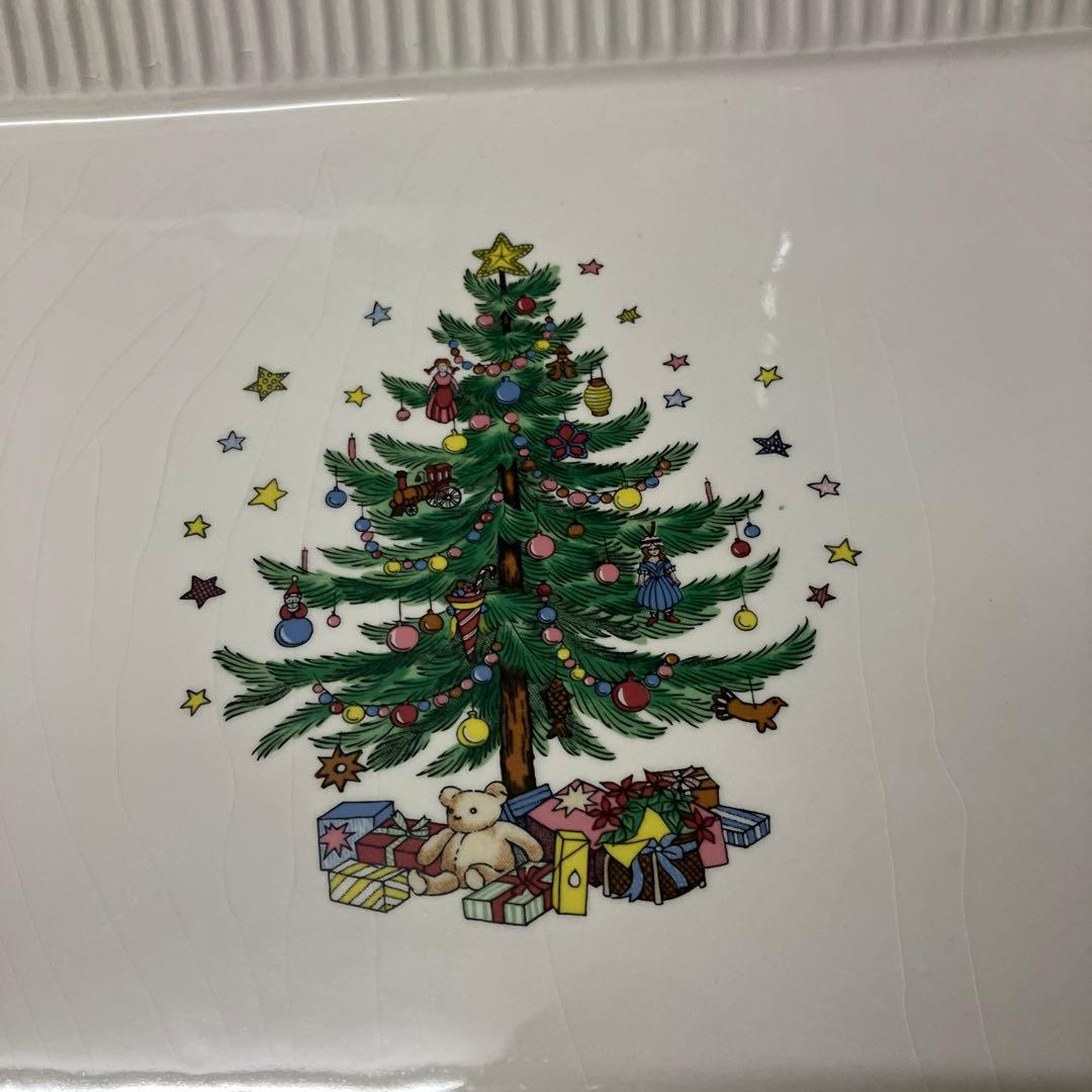 NIKKO コレクターズ食器　クリスマスツリー八角形プレート大皿★キングサイズ