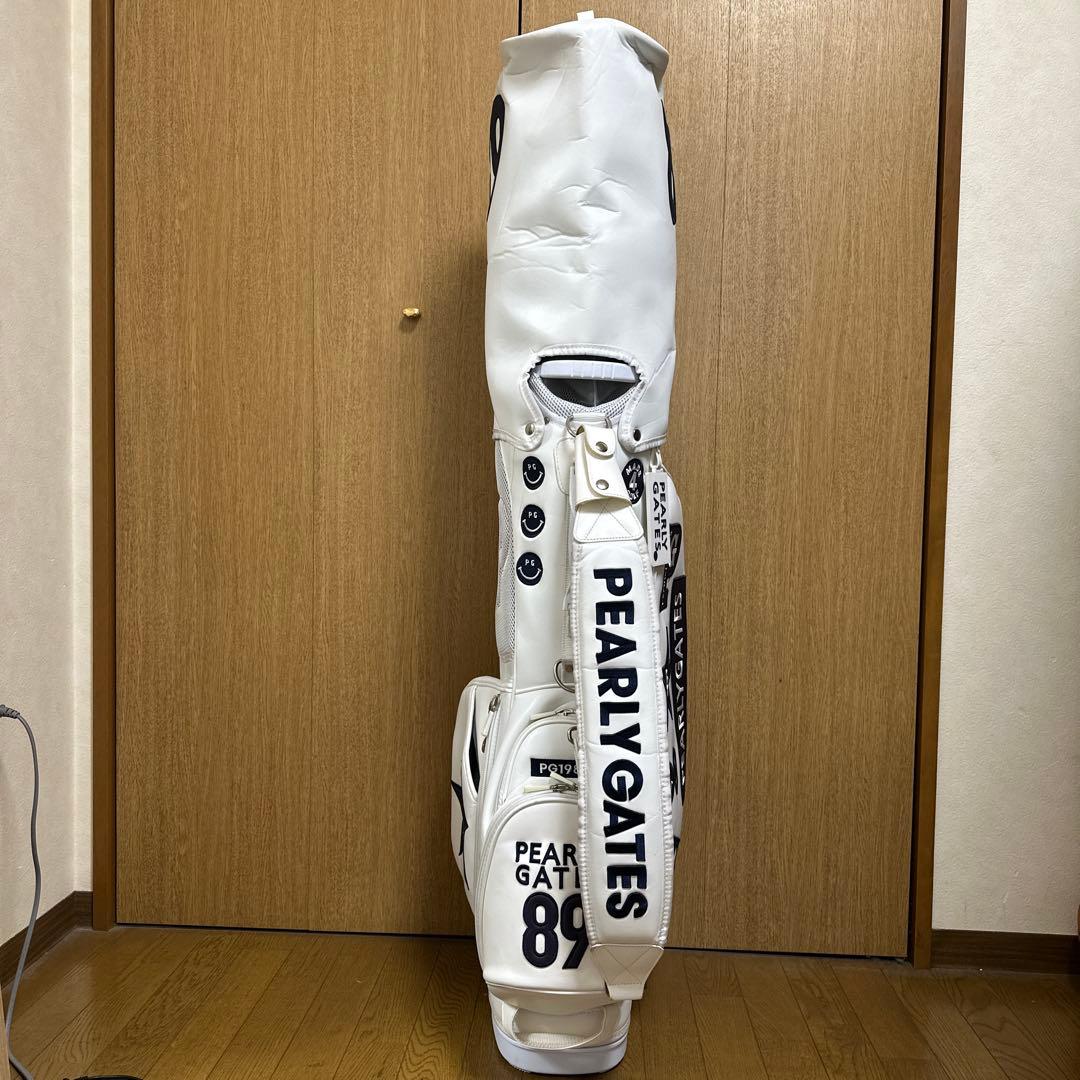 PEARLY GATES ゴルフバッグ ホワイト＋アイアンカバー付