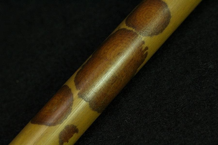 古美術 斑竹 鶴天 根付 提げ物 時代物(K-BB488)