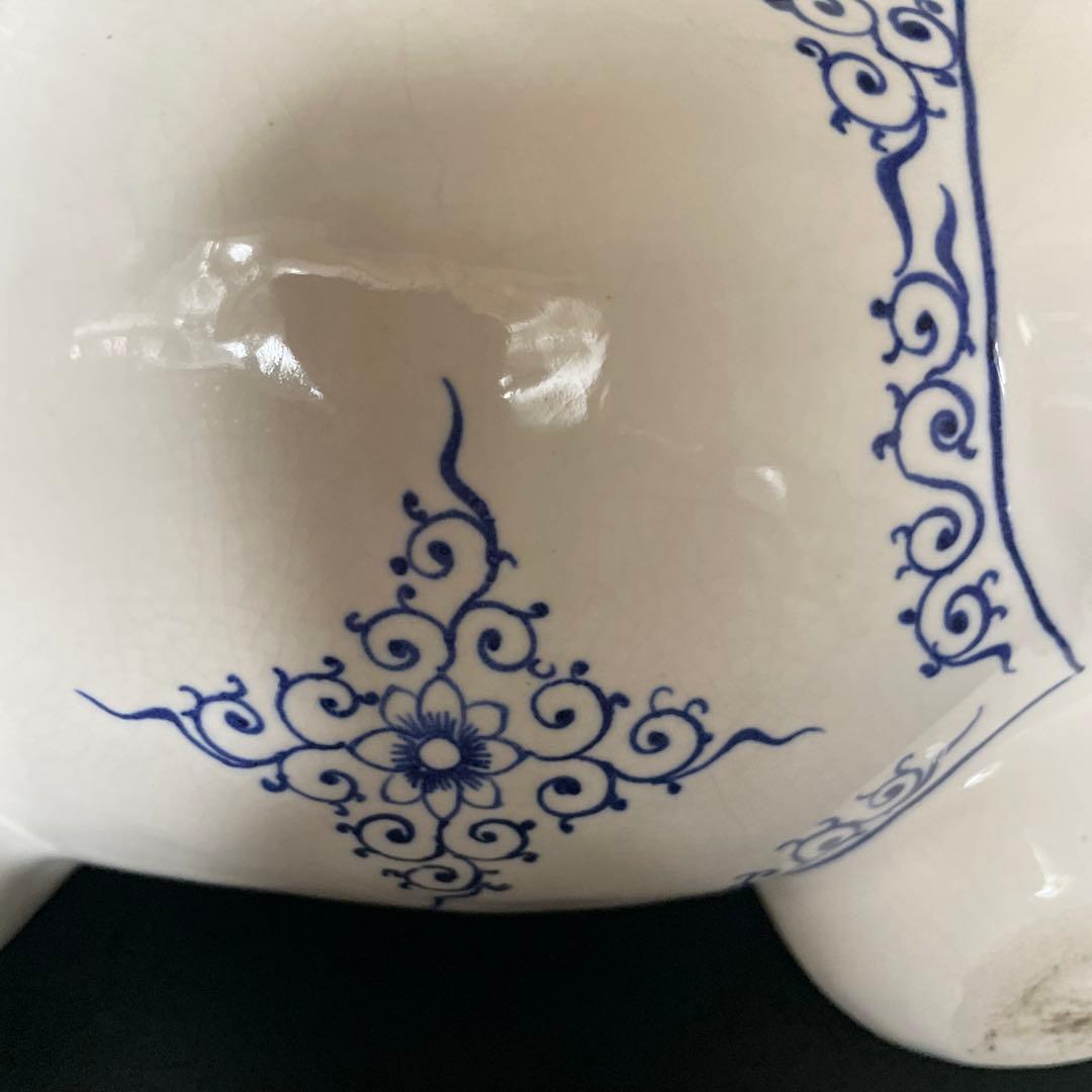 中国　骨董品　陶枕　女の子　唐子枕