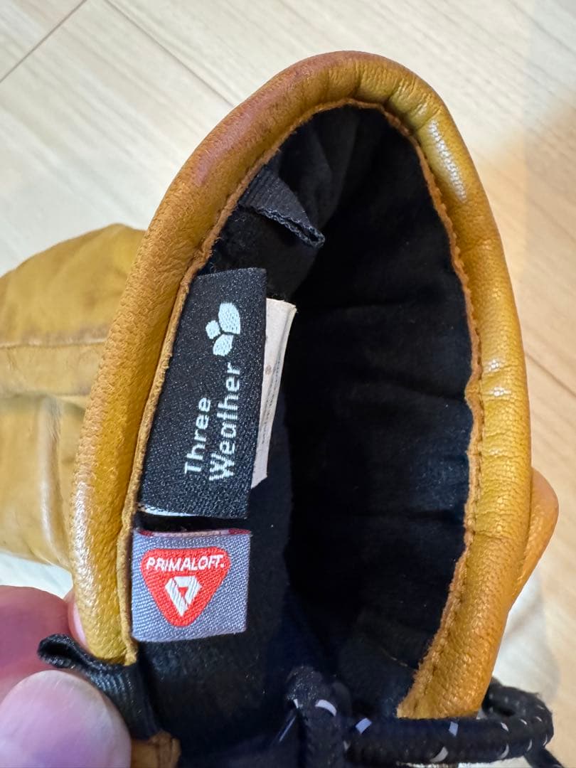 【最高級】レザー ミトン グローブ ブラウン GORE-TEX メンズ:Ｍ