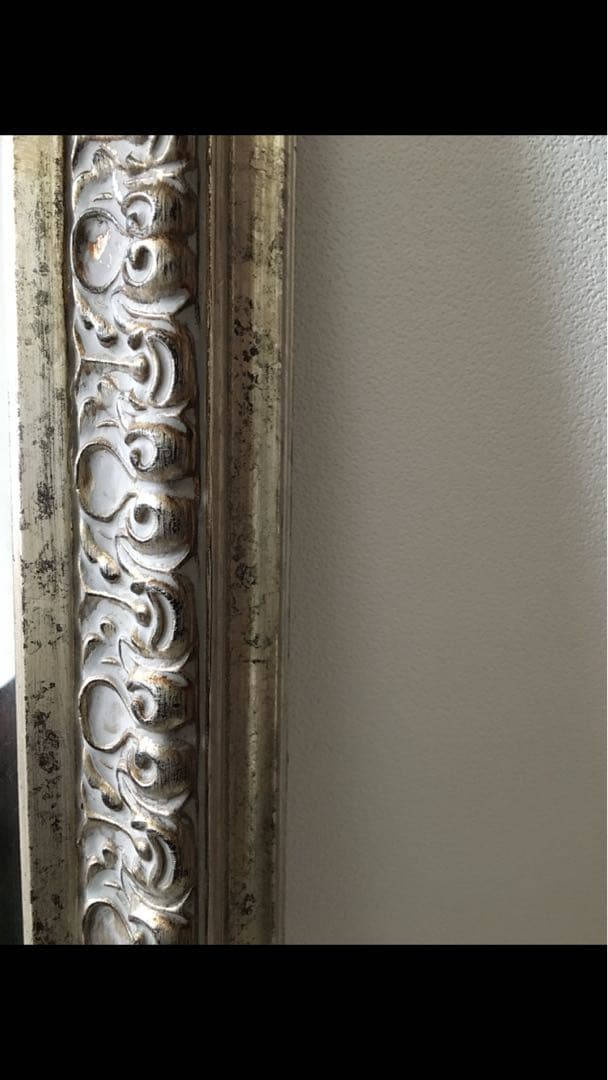 壁掛け　ミラー　長方形　　アンティーク調