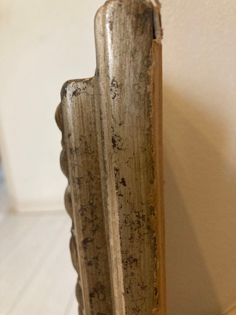 壁掛け　ミラー　長方形　　アンティーク調