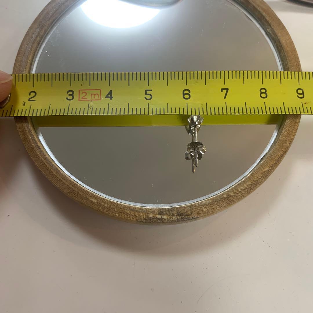 Pt900 一粒ダイヤ スタッドピアス 0.25ct (片耳用)