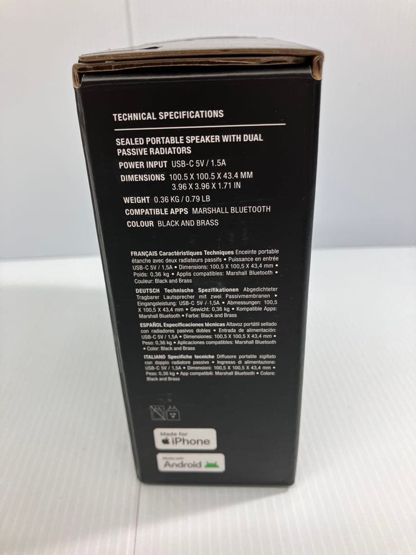 未開封！【Marshall/マーシャル】WILLEN II ワイヤレススピーカー