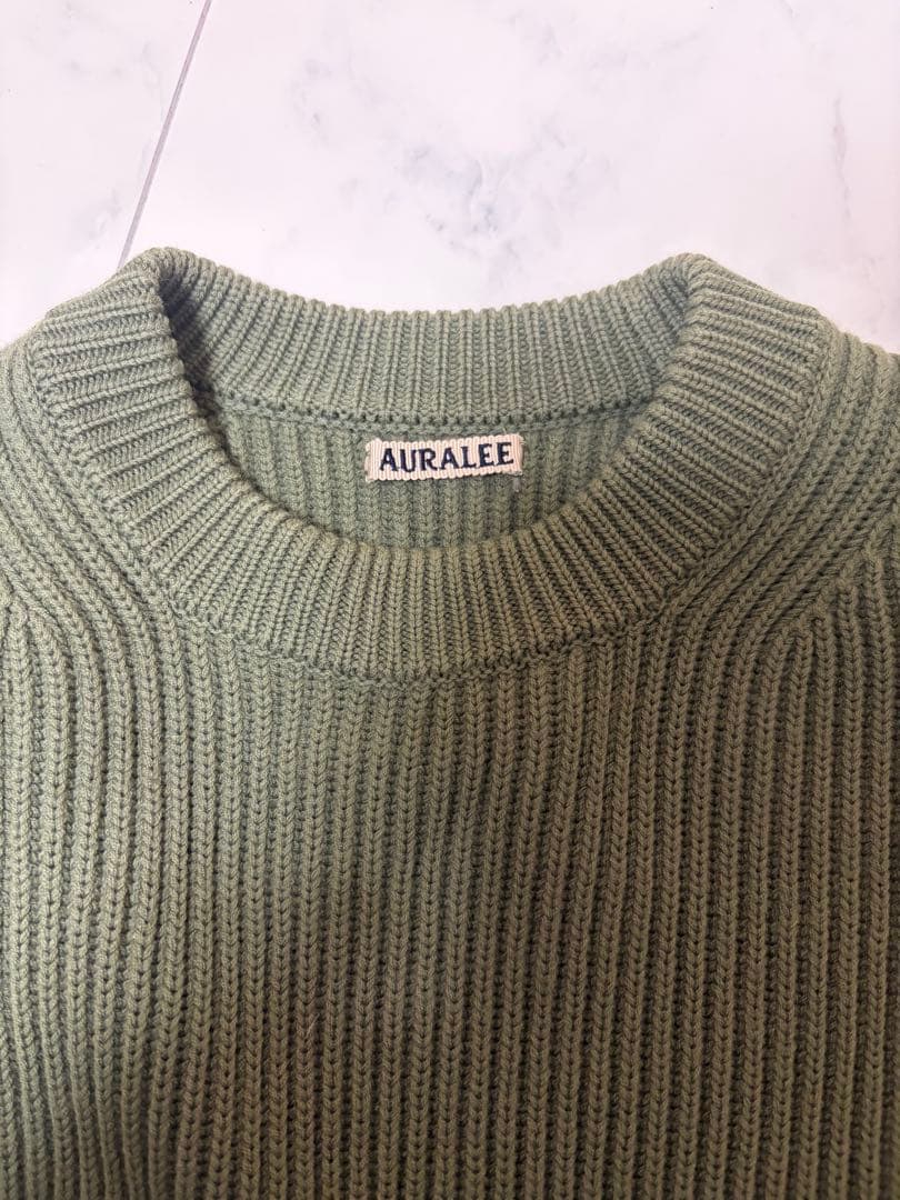 トップス AURALEE super fine wool rib knit