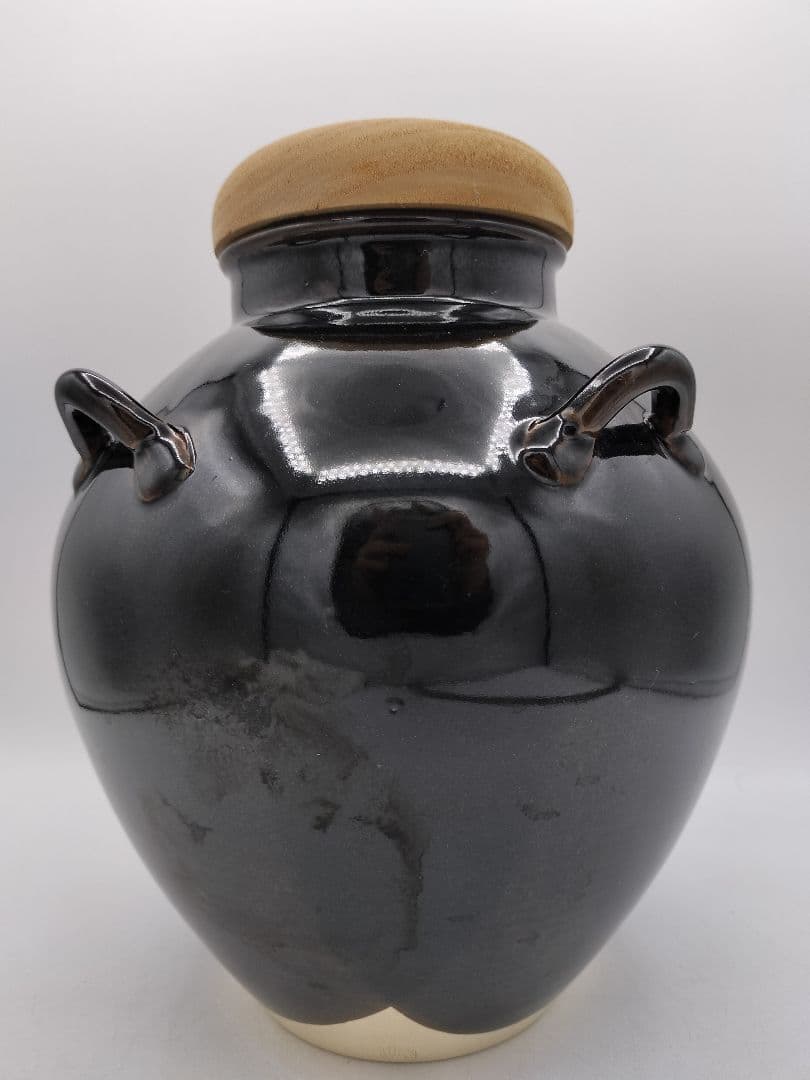 c883 茶壺　飾り壺 梅花金襴手 萬代草山 木箱 茶道具 古物