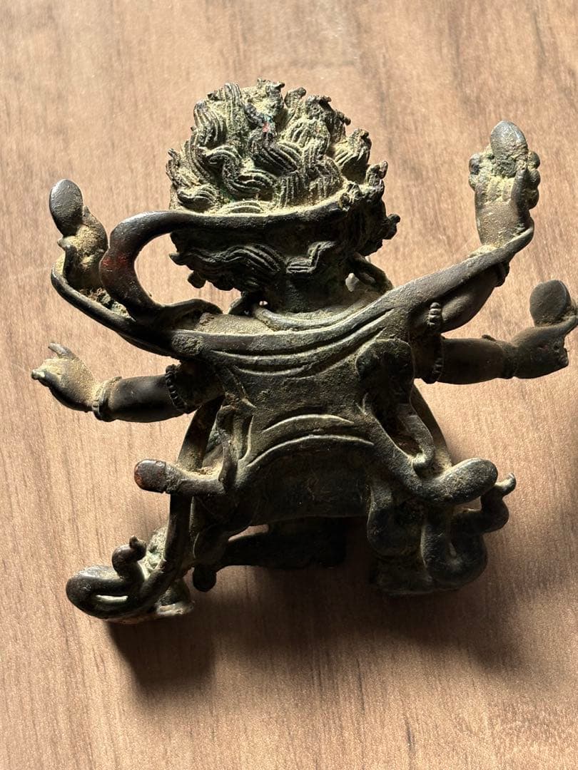 チベット仏教 マハーカーラ像　旧藏 清時代 古銅製