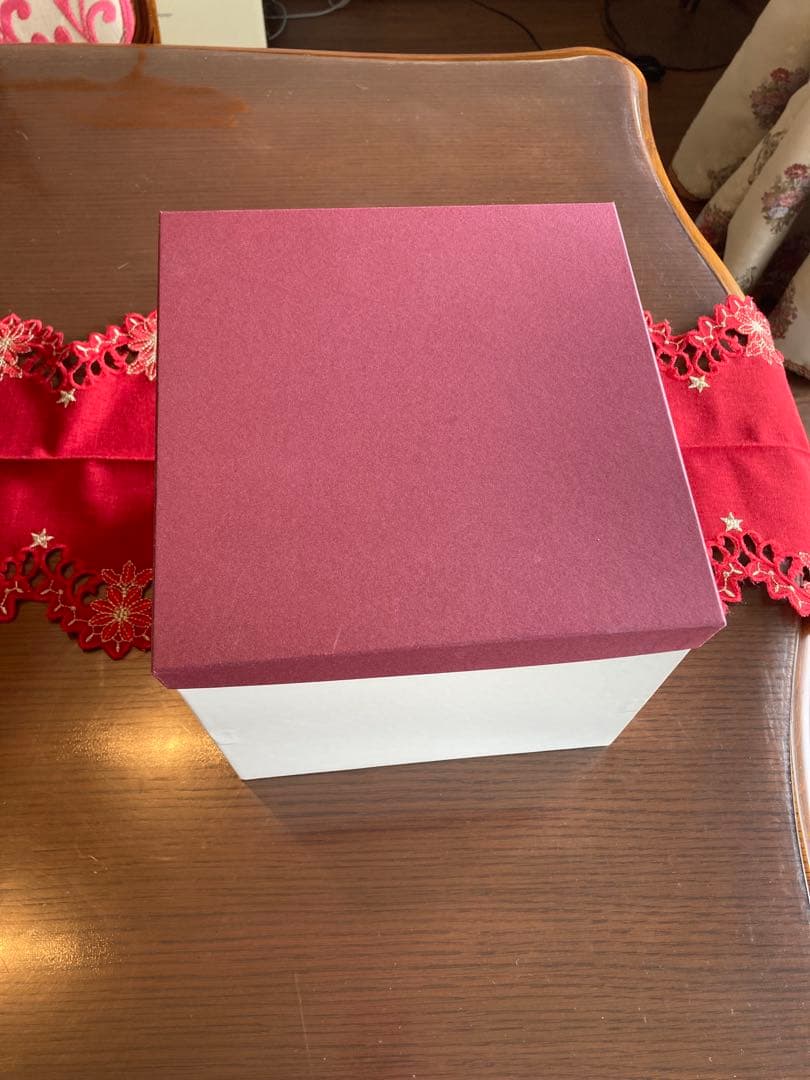 栗久　三段重　木目(小) 新品