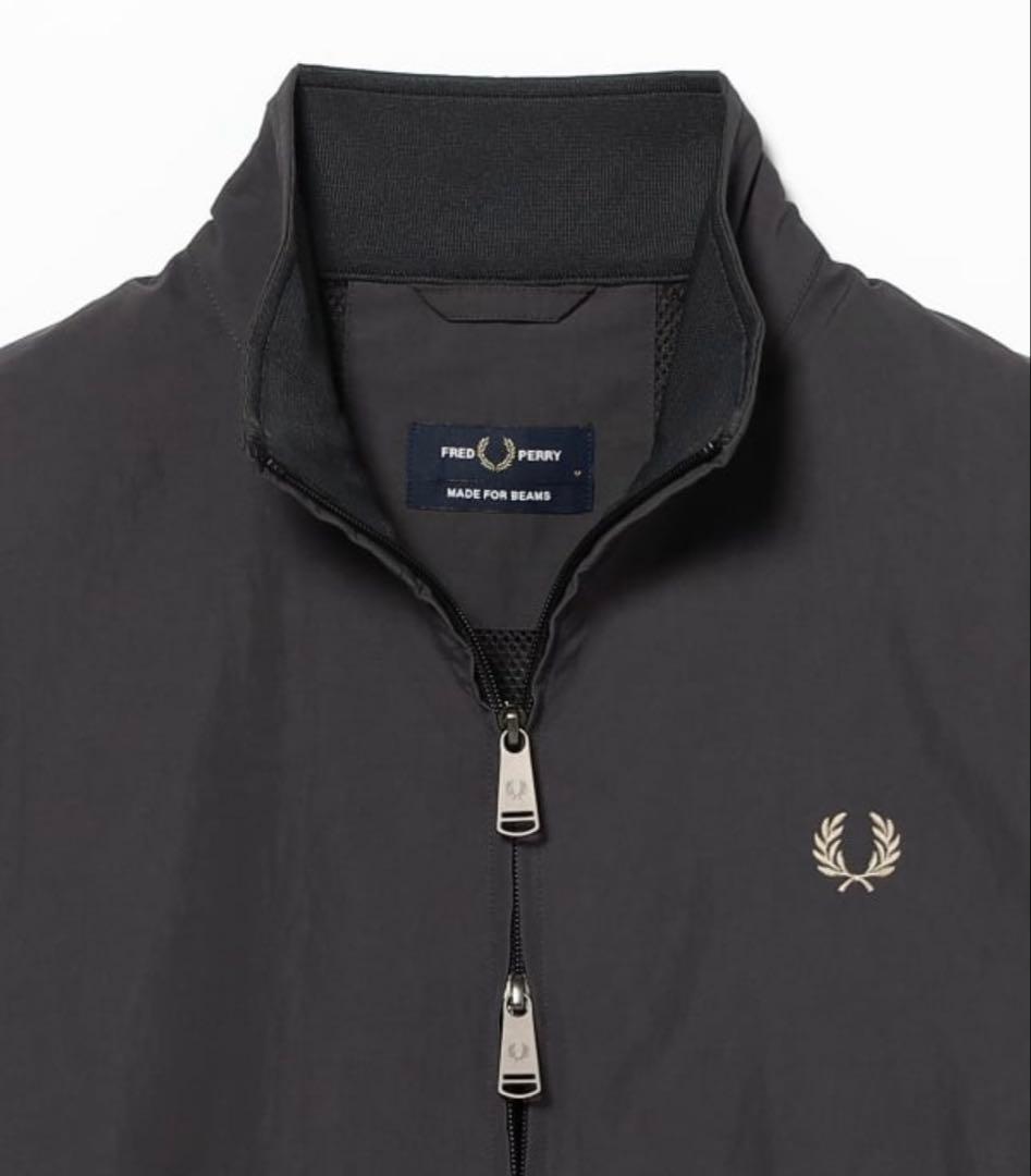 FRED PERRY / SHELL JACKET ビームス別注　グレーMサイズ