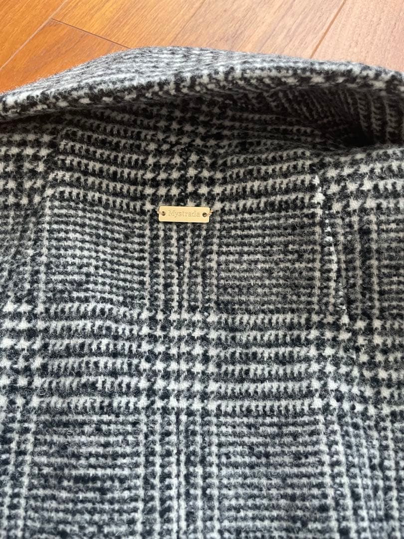 Mystrada Pコート　チェック　新品　M