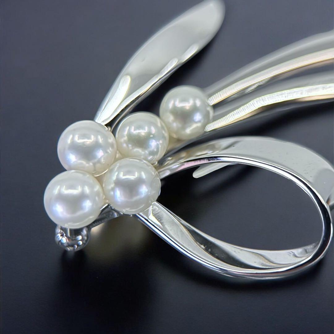 【未使用保管品】ミキモト アコヤ　本真珠　パール　ブローチ　コサージュ