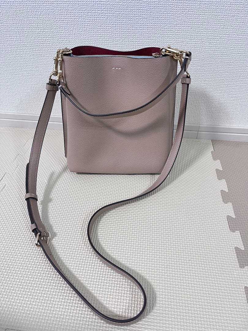 極美品　バケットバッグ ショルダーバッグ　ハンドバッグ2way バイカラー