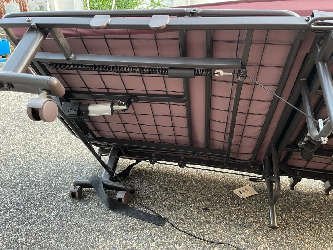 ★直接お渡し価格★ 電動 折り畳み リクライニング ベッド ATEX マットレス