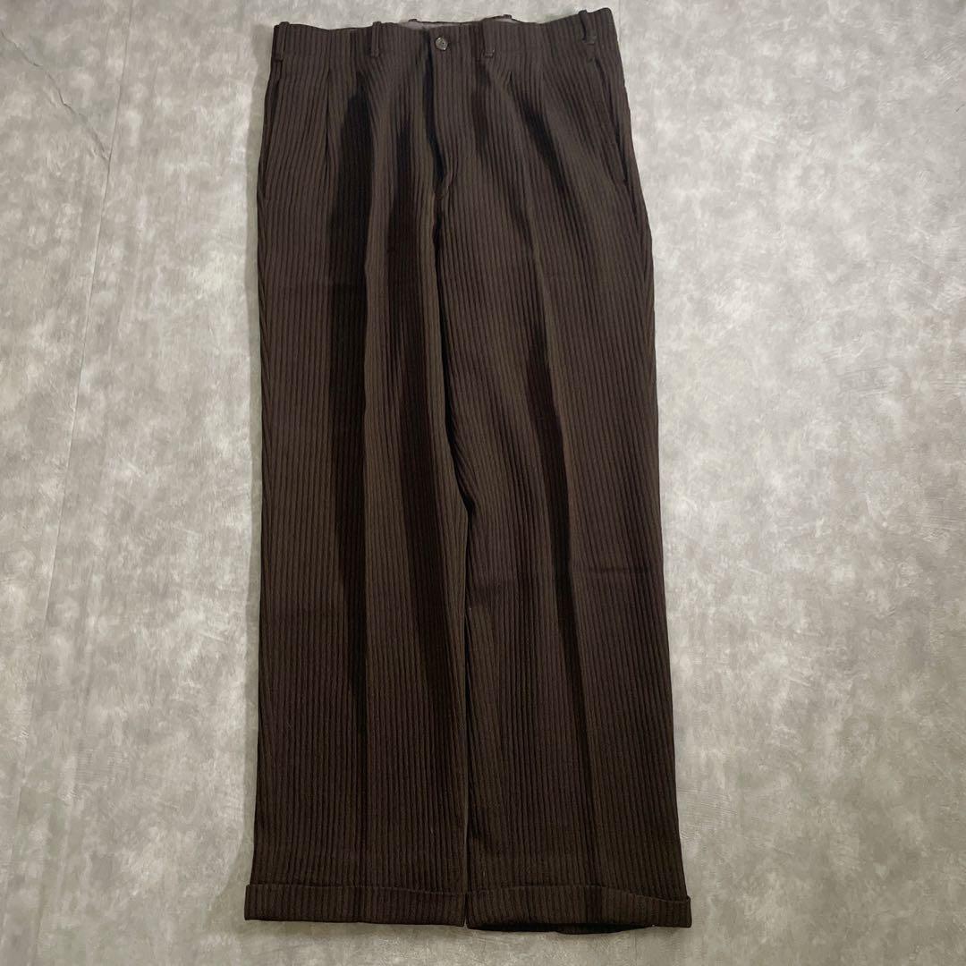 極上高級イタリア製コーデュロイスーツ × saint Laurentネクタイ