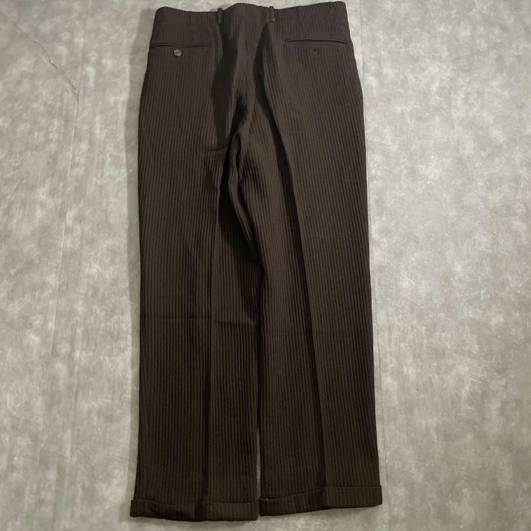 極上高級イタリア製コーデュロイスーツ × saint Laurentネクタイ