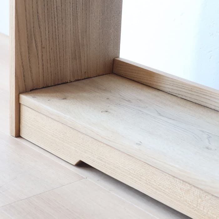 アンティーク 楔本棚 書棚 ナラ 無垢材 オープン棚 古家具 無塗装