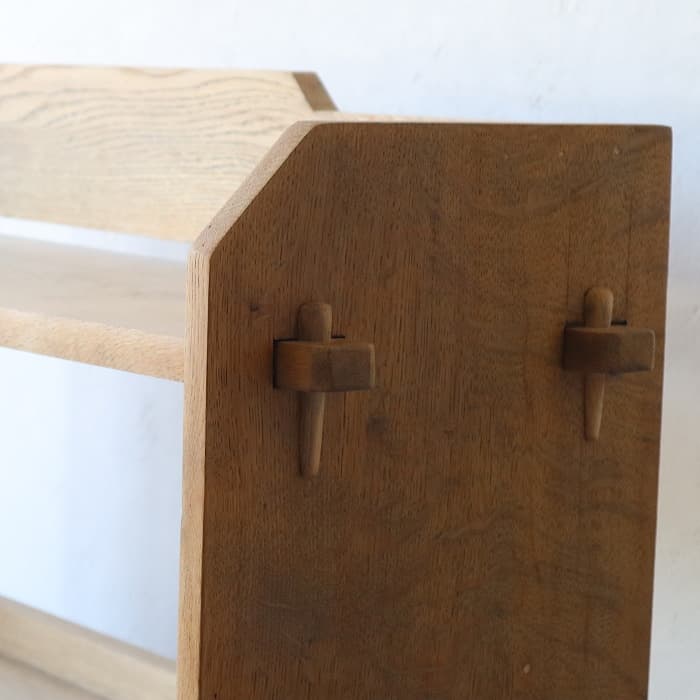 アンティーク 楔本棚 書棚 ナラ 無垢材 オープン棚 古家具 無塗装