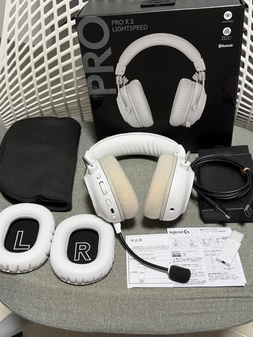 Logicool GPROX2 LIGHTSPEED ヘッドセット ホワイト