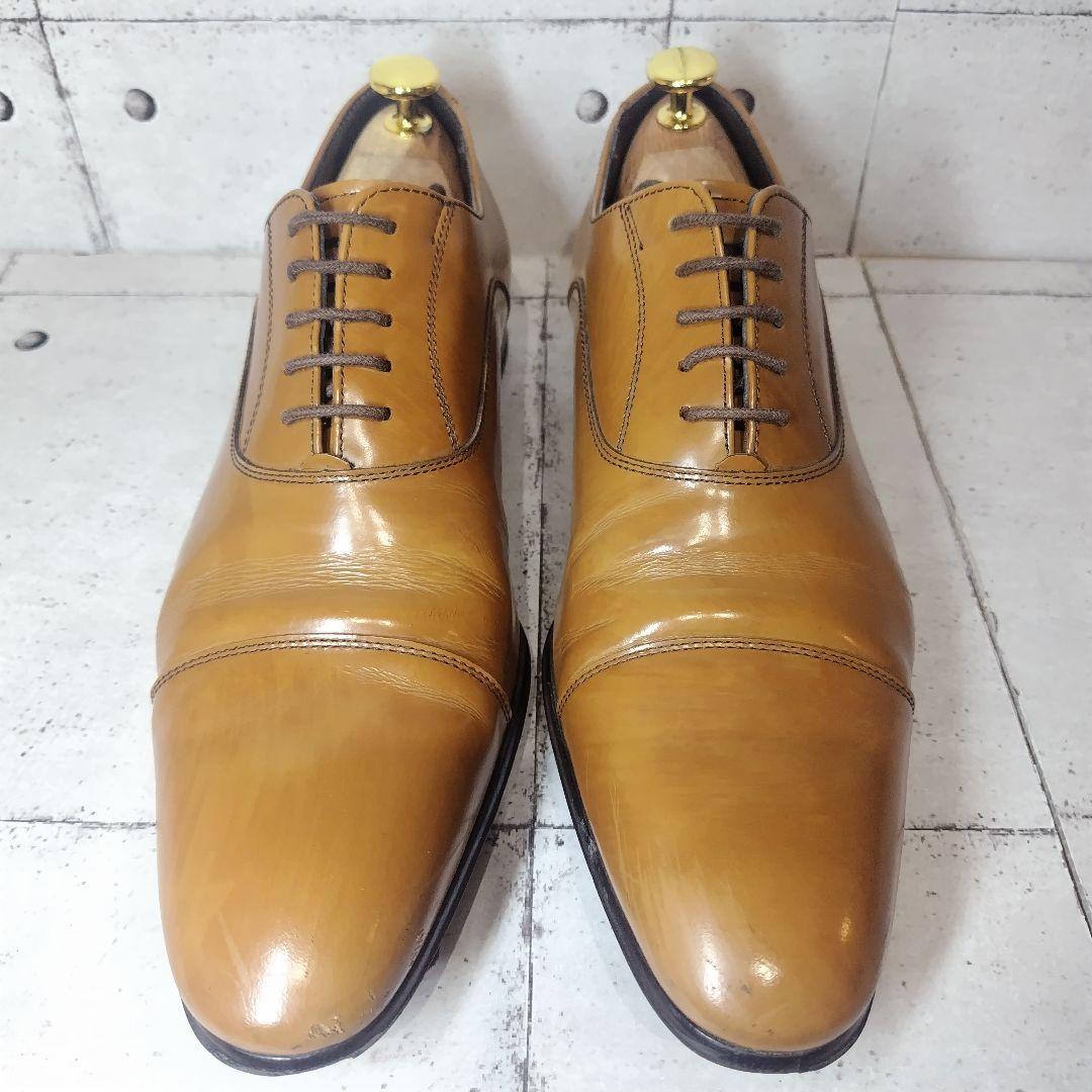 リーガル 011R 24.5 ライトブラウン ストレートチップ ビジネス 革靴