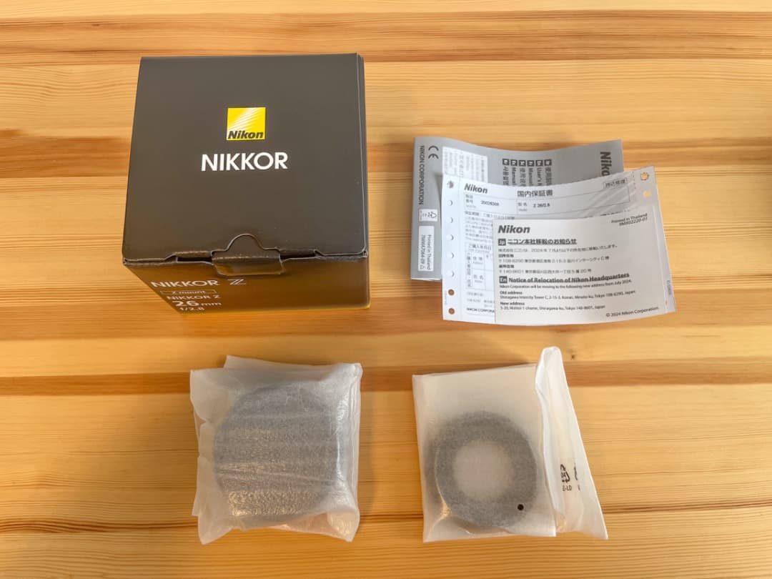 【美品】NIKON NIKKOR Z 26mm f/2.8