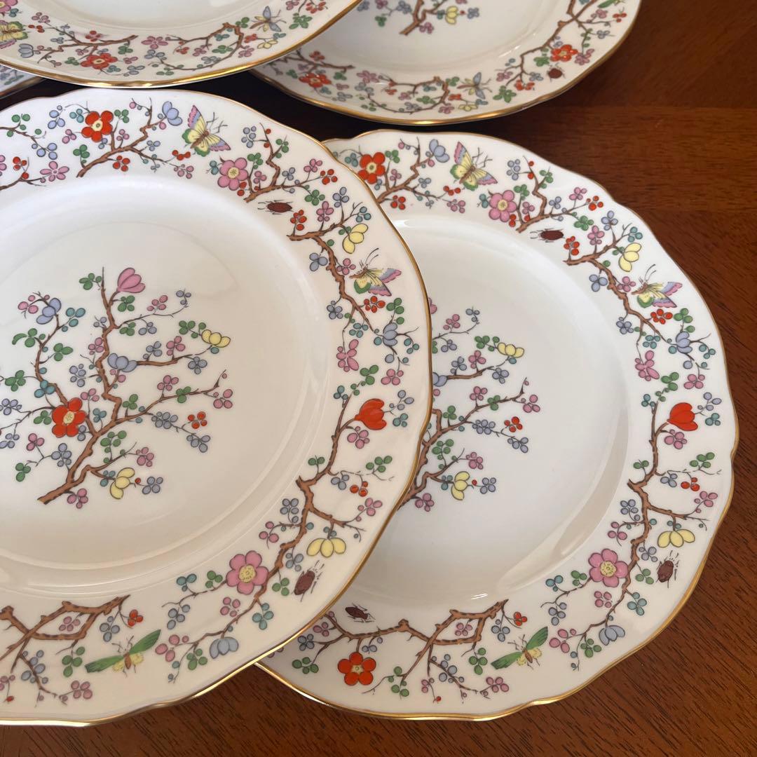 【希少品】スポード ★Shanghai★シノワズリ　デザート皿　6枚