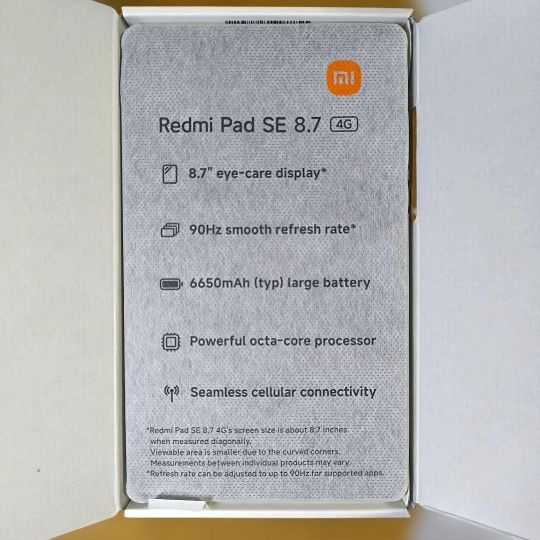 Androidタブレット本体 Xiaomi Redmi Pad SE 8.7 4G 4GB+128GB