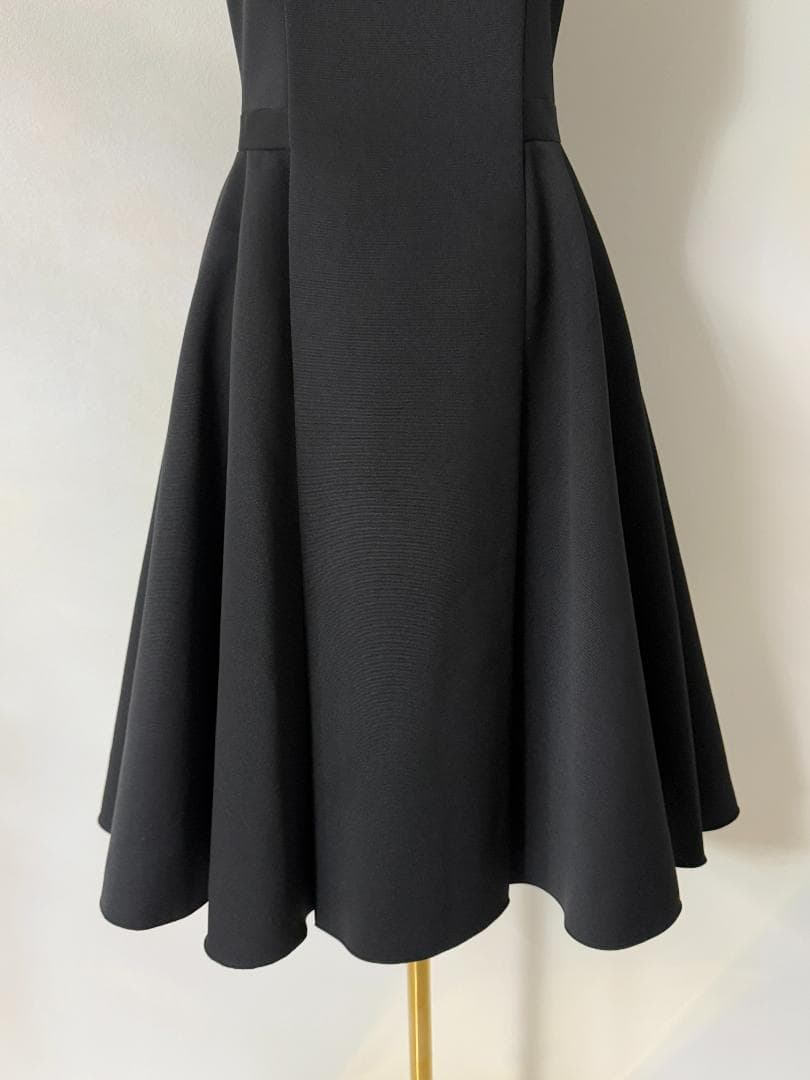 りん★Rene/ルネ ノースリーブ ワンピース ブラック ポリエステル34