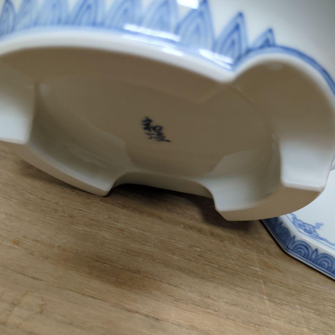 瓶掛　青白磁 　灰　五徳　敷板付き　茶道具　煎茶道具　火鉢