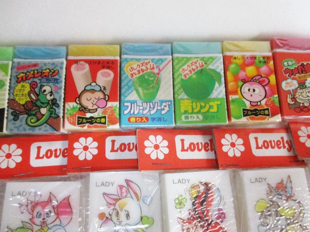 レトロファンシー消ゴム 鉛筆キャップ 大量セット 未使用 たのしみ屋様リクエスト