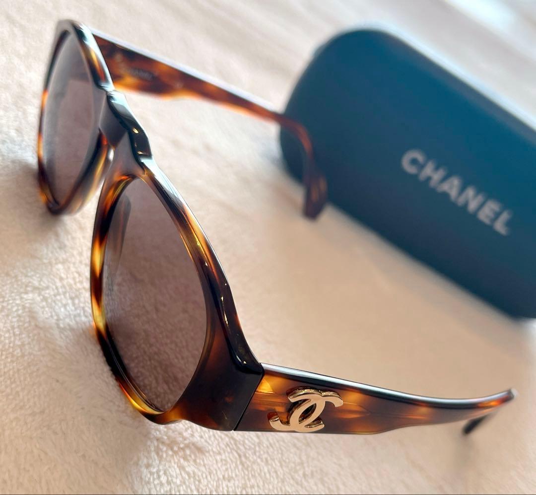 MM6050♦︎CHANEL サングラス♦︎ロゴ♦︎ブラウン♦︎レディース